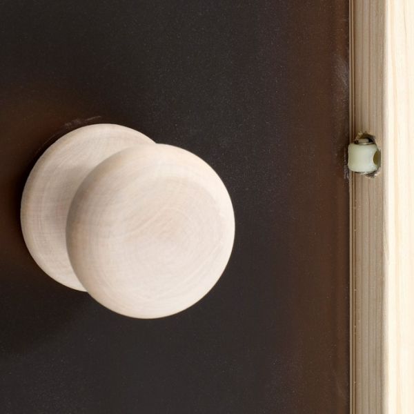 Дверь для бани и сауны, размер коробки 190 ? 70 см, 6 мм, 2 петли, бронза матовая