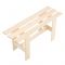 Лавка деревянная 80х50х33 см, сосна