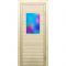 Дверь для бани со стеклом (40*60), "Неон", 170х70см, коробка из осины