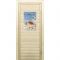 Дверь для бани со стеклом (40*60), "Ракушки", 170х70см, коробка из осины