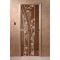 Дверь «Весна цветы», размер коробки 190 ? 70 см, правая, цвет бронза