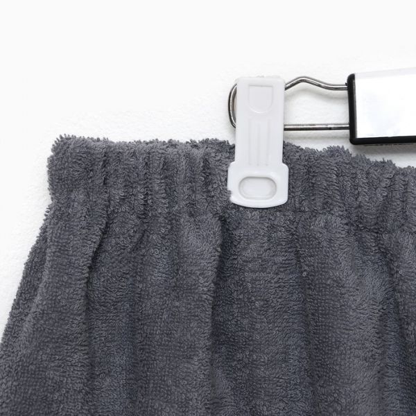 Полотенце банное Экономь и Я "Килт с карманом" 50х150 см, цвет серый, 100% хлопок, 320 г/м2
