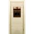 Дверь для бани со стеклом (40*60), "Камин-1", 170х70см, коробка из осины
