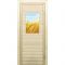 Дверь для бани со стеклом (40*60), "Пшеница-2", 170х70см, коробка из осины