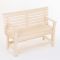 Скамья из наличника с подлокотниками 120х89х48 см