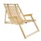 Шезлонг гибкий складной, 60х160х75см, из липы, с подлокотниками, "Добропаровъ"