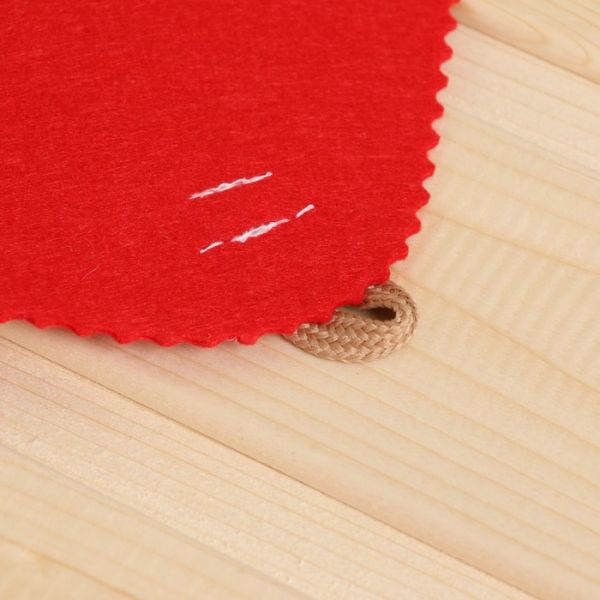Набор для бани: шапка и коврик "Банный перец" красный
