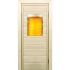 Дверь для бани со стеклом (40*60), "Пенное", 170х70см, коробка из осины