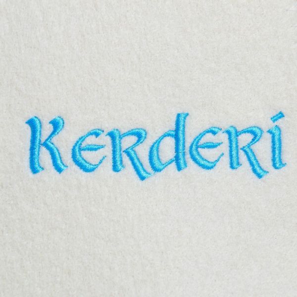 Шапка для бани с вышивкой "Kerderi"