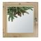 Окно, 40х60см, "Еловая веточка", однокамерный стеклопакет, с уплотнителем