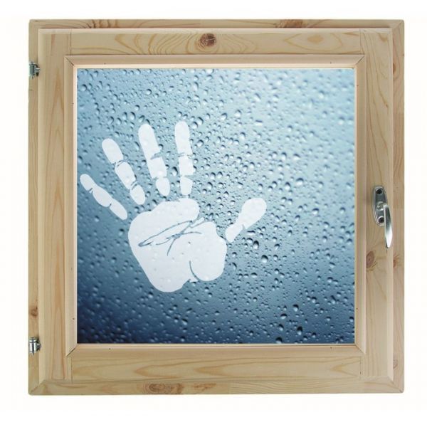 Окно, 50х50см, "Рука", однокамерный стеклопакет