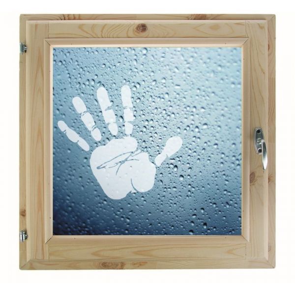 Окно, 40х60см, "Рука", однокамерный стеклопакет, с уплотнителем