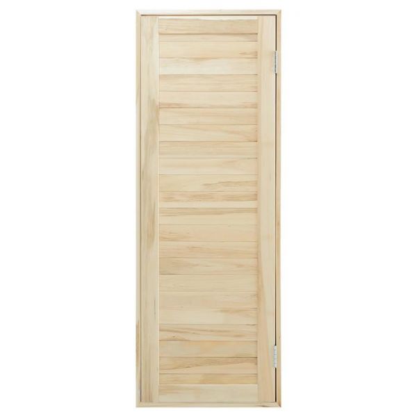 Дверь для бани и сауны из шпунтованной доски, ЛИПА Эконом, 170х70 см