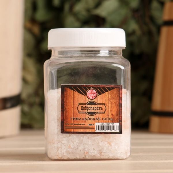 Гималайская красная соль "Добропаровъ", 2-5мм, 300гр