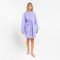 Халат махровый женский, Экономь и Я размер 50-52 сиреневый, 100% хлопок, 320 г/м2