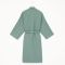 Халат вафельный женский удлинённый Этель "Boho" размер 54-56, цвет мятный, 100% хлопок, 290 г/м2