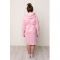 Халат для девочки с капюшоном, рост 116 см, розовый, махра