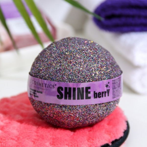 Бомбочка для ванн с блестками «Shine berry», 120 г