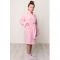 Халат для девочки с капюшоном, рост 116 см, розовый, махра