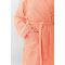 Халат махровый Экономь и Я женский, размер 46-48 цвет персиковый, 100% хлопок, 320 г/м2