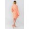 Халат махровый Экономь и Я женский, размер 46-48 цвет персиковый, 100% хлопок, 320 г/м2