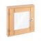 Окно из ольхи 40х40 см, стеклопакет