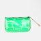 Косметичка на молнии, с ручкой, цвет зелёный