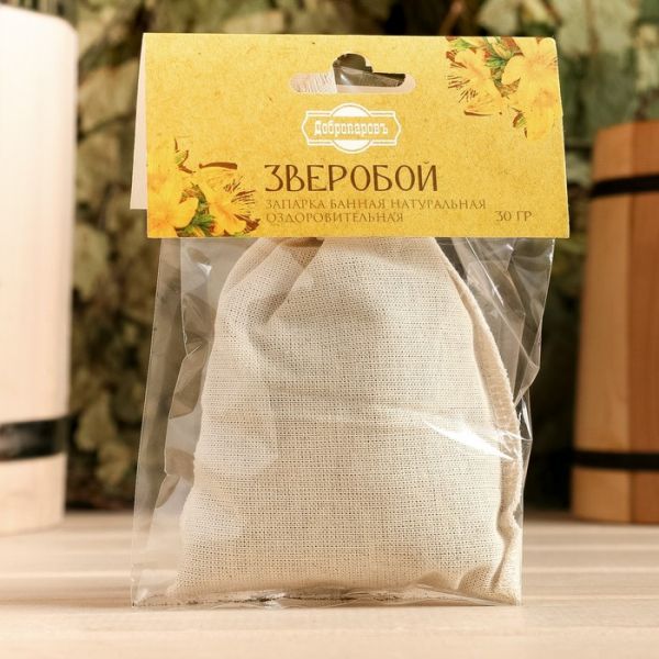 Запарка для бани натуральная "Зверобой" 30 гр Запарка для бани натуральная "Зверобой" 30 гр