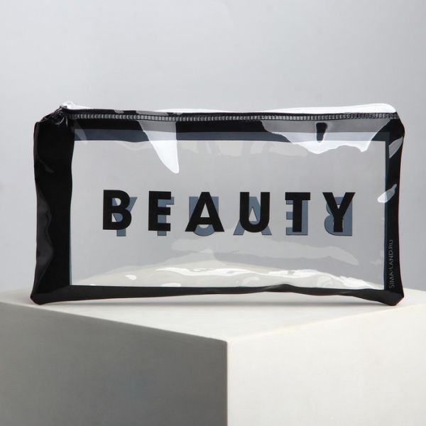 Косметичка PVC на молнии «BEAUTY»