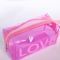 Косметичка на молнии, цвет розовый/прозрачный