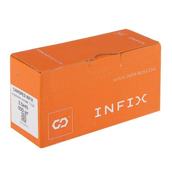 Саморез отделочный INFIX, 3.5х35 мм, потайной, Torx10, жёлтый цинк