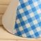 Шапка для бани "Клетка голубая" принт
