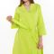 Халат вафельный женский Экономь и Я рукав 3/4, размер 42-44, салатовый, 100% хлопок, 200г/м2