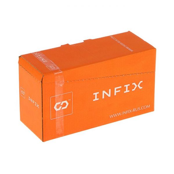 Саморез конструкционный INFIX, 6х100 мм, потай, Torx30, жёлтый цинк