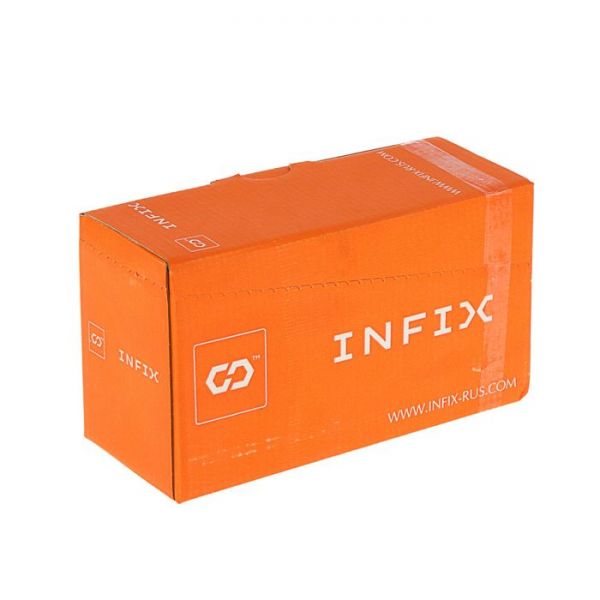 Саморез конструкционный INFIX, 6х100 мм, потай, Torx30, жёлтый цинк