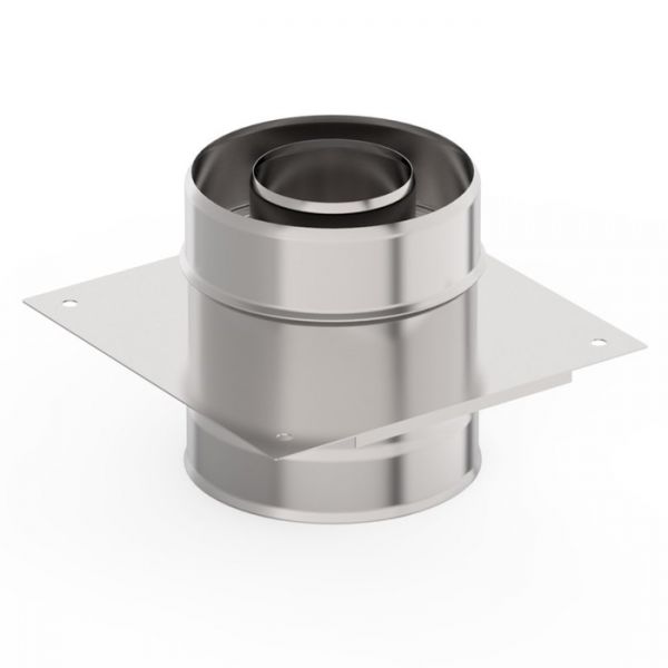 Монтажная площадка d 120 ? 200 мм, нерж/нерж, 1.0 мм/0.5 мм