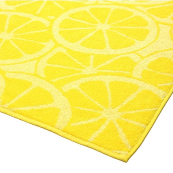 Полотенце махровое Lemon color 70х130см, цв.желтый, 360г/м, хлопок 100%