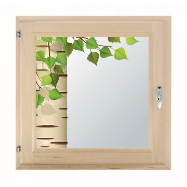 Окно, 50?60см, "Берёзка", однокамерный стеклопакет, с уплотнителем