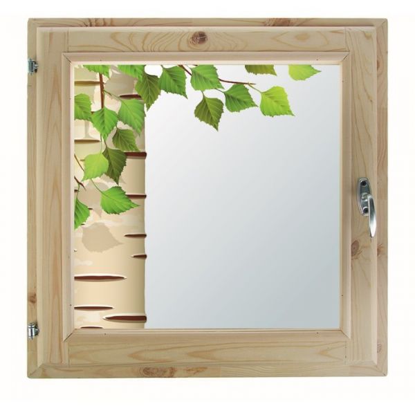 Окно, 40?60см, "Берёзка", однокамерный стеклопакет