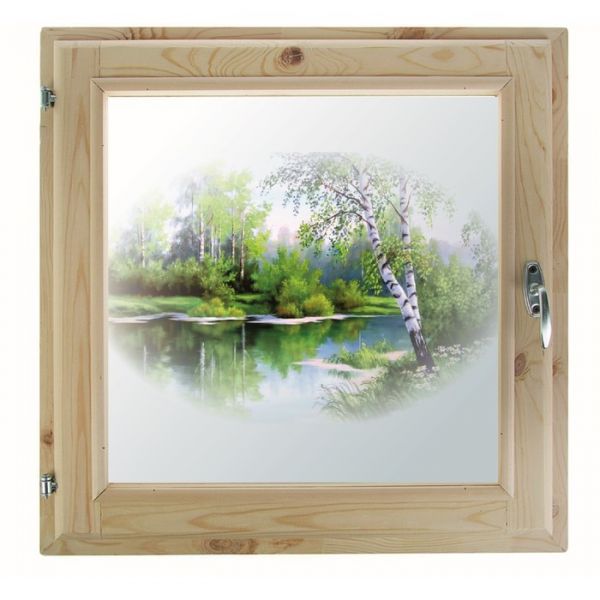 Окно, 40?60см, "Лесная сказка", однокамерный стеклопакет